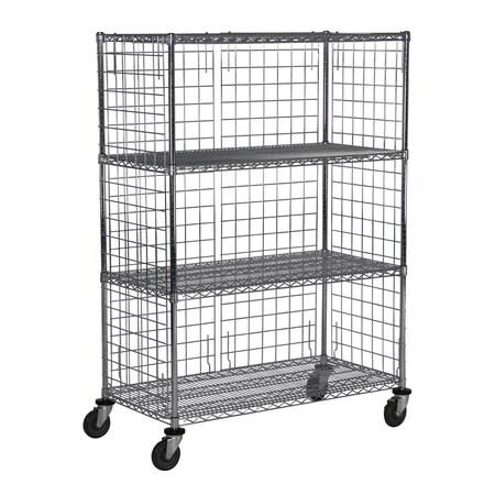 Technibilt Shelving Systems Unit, w/Casters, 4-Shelf, 18x48x69 ME856CH